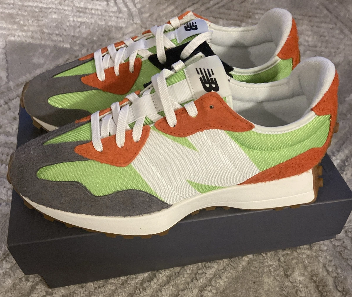 New Balance 327 Fluorescent Green | eBay