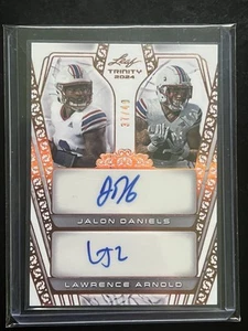 2024 Leaf Trinity Dual Autographs Jalon Daniels And Lawrence Arnold /49 - Picture 1 of 2
