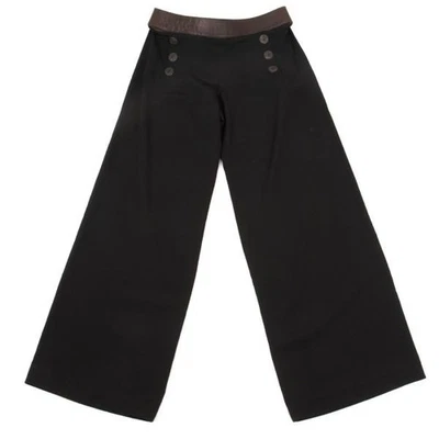 Pantalones Jean Paul GAULTIER MUJER Cuero Cinturón Botón Talla 40 (K-152605) Foto 1 de 4