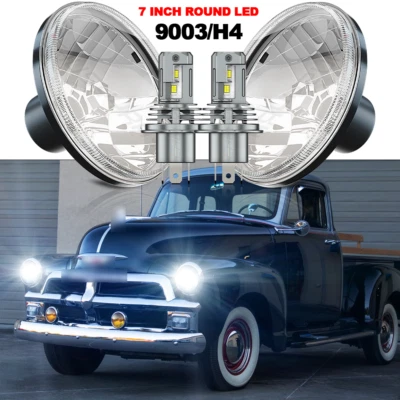 Faros redondos LED de 7 pulgadas para camioneta Chevrolet 1954-1957 3100 1956-1959 Foto 1 de 4
