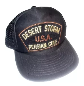 DESERT STORM EE. UU. GOLFO PERSA MALLA BORDADA SNAPBACK GORRA DE BÉISBOL SOMBRERO DE COLECCIÓN - Imagen 1 de 5
