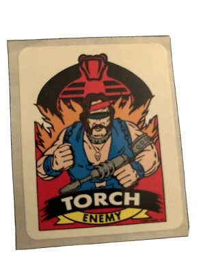 1986 Hasbro/Milton Bradley GI Joe Action Sticker “Torch” Excellent Condition  - Image 1 of 2