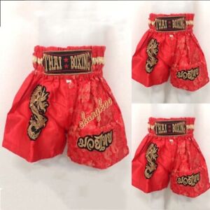 Child Kids Premium Quality Muay Thai Boxing Kickboxing Satin Shorts Comfort Wear