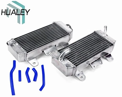 Radiador de alumínio + mangueira de silicone azul para Yamaha YZ250F 2006 / WR250F 2007-2013 - Imagem 1 de 4