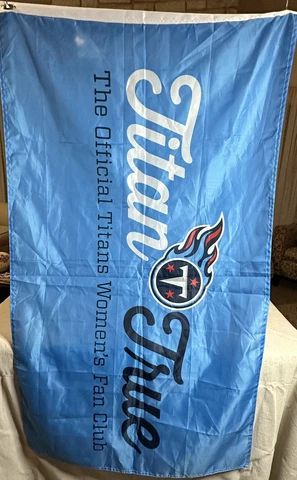 Tennessee Titans Up Official NFL Flag  Titan True Woman's Fan Club 2’ X 4’ Cover