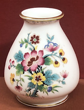 Coalport Ming Rose Petite Bud Vase Trimmed in Gold Bone China 3"Tall