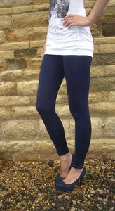 EXTRA LONG Leggings TALL Womens Viscose Stretch NAVY SIZE 20 - 28 XL Plus Curve - Picture 1 of 1