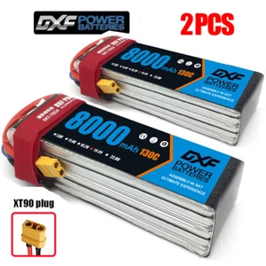 Batería DXF 2 piezas 5S 8000 mAh Lipo 18,5 V 130 C XT90 RC Lipo batería barco camión - Imagen 1 de 9