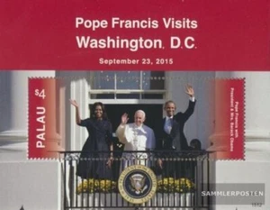 Palau-Islands block335 (complete issue) MNH 2015 US-Visit Pope Franziskus - Picture 1 of 1