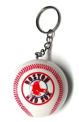  BOSTON RED SOX KEYCHAIN BALL 2" ROUND LICENSED NEW MLB CHARM PULL - Image 1 of 2