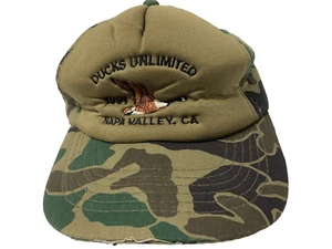 Ducks unlimited  mens camoflauge Cushioned  Napa Ca adjustable fit hunting hat - Picture 1 of 5