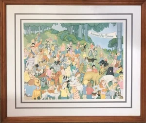 FRANCES GREENBERG PRINT LIMITED EDITION 165/300 ANNUAL PET SHOW. - Picture 1 of 12