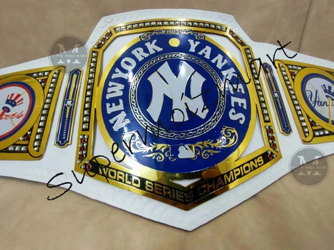 New York Yankees Championship Belt American baseball MLB Fan Belt 2mm Brass Cover