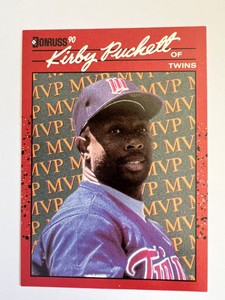 DONRUSS 1990 MLB Baseball Card ⚾️ KIRBY PUCKETT #BC-8 NM!