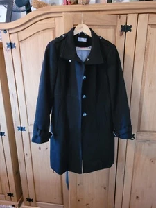 Wallis Ladies Black Military Style Fully Lined Coat Size 14 - Picture 1 of 8