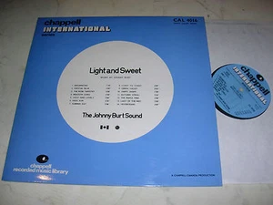 LIBRARY CHAPPELL The Johnny Burt Sound LIGHT AND SWEET *1974 VINYL LP* - Picture 1 of 2