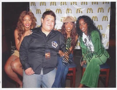 命运的孩子(带碧昂丝·诺尔斯)- 签名亲笔签名候选人照片 ~ PSA DNA — 第 1/4 张图片