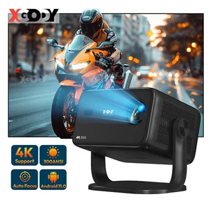 XGODY Updated 4K Projector 18000LMS WiFi Bluetooth 1080p UHD Beamer Home Theater - Picture 1 of 13