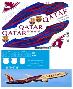 Boeing 777-300 Qatar FC Barselona 1/144 calcomanías de paso 777300-26 - Imagen 1 de 1