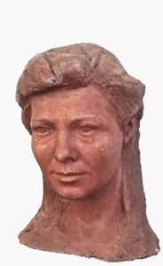 SCULTURA IN TERRACOTTA di DANIELA CARLETTI,  "AUTORITRATTO"  FERRARA Anni '80 - Bild 1 von 6