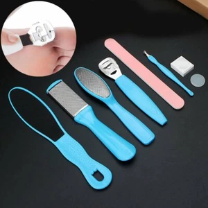 8Pcs Pedicure / Manicure Set Foot Nail Clippers Cleaner Cuticle Grooming Kit Hot - Picture 1 of 7