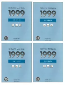 1999 Chevrolet GMC C K Truck (Early Edition) Shop Service Repair Manual Book - Picture 1 of 1