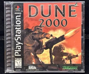 Sony PlayStation 1 PS1 Dune 2000 1999 etiqueta negra completa con tarjeta de registro funciona - Imagen 1 de 9