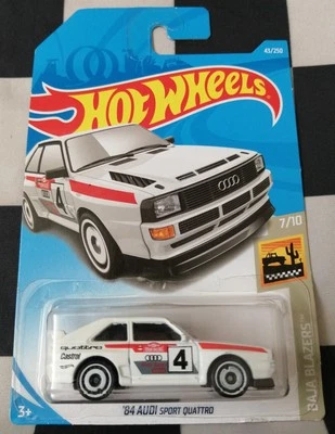 2018 Hot Wheels First Edition 84 Audi Sport Quattro Baja Blazers  43/250 #7/10 - Image 1 of 4