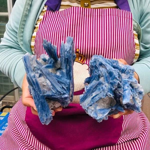 2 Stck. 4,42 Pfund natürlicher blauer Kristall Kyanit grober Edelstein Mineral Probe Heilung 1903 - Bild 1 von 20