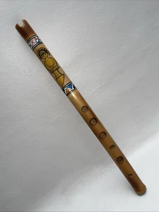 Wooden Flute Handmade Bamboo Brown Bansuri Musical Instrument - Picture 1 of 8