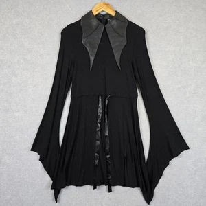 Killstar Dress Womens Medium Black I'm Bats Collared Gothic Sexy Witchy - Picture 1 of 15