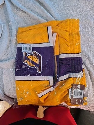 LA Lakers Mitchell & Ness NBA Shorts, Kobe Style, Size Large New With Tags  - Image 1 of 4