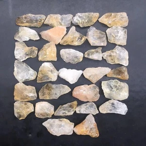 Natural Brazil Citrine Quartz Crystal Rock Healing Specimen Decoration 30Pcs - Picture 1 of 9
