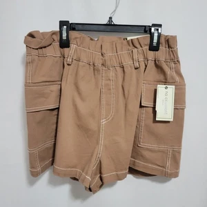 Pantalones Cortos Carga Marrón No Comment con Bolsillos, Talla L. Nuevos con Etiquetas - Imagen 1 de 3