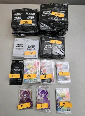 Union Arena Pack LOT. Jujutsu Kaisen-Hunter X Hunter-Bleach. - Image 1 of 4