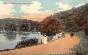 Scene in Brookside Park, Cleveland, Ohio Edwardian 1914 Vintage Postcard - Picture 1 of 1