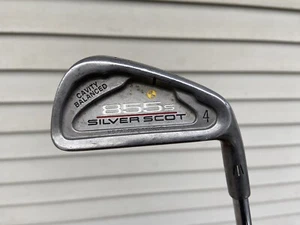 Right Handed Tommy Armour 855S 24.5 Degree Silver Scot 4 Iron Steel S Flex Shaft - Picture 1 of 7