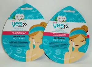 2 YES To COTTON Protects Minimizes Irritation Mud Mask For Ultra Sensitive Skin - Picture 1 of 1