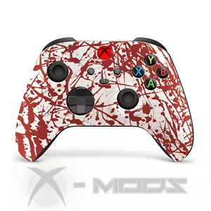 XBOX ONE SERIES CUSTOM CONTROLLER - BLOOD SPLATTER - SOFT TOUCH - Picture 1 of 7