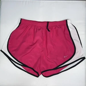 Nike Laufshorts Damen L gefüttert rosa weiß Mesh Sport Laufen Sport - Bild 1 von 6