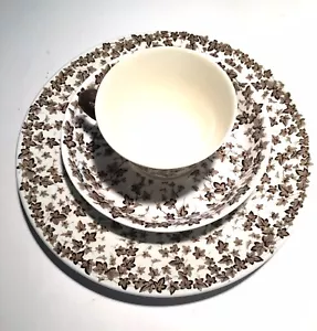 Antique 1882 Royal Worcester Place Setting 2 Plates Cup Saucer - Picture 1 of 13