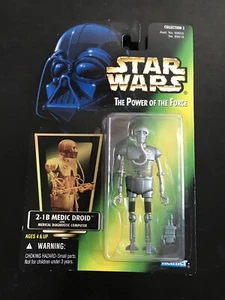2-1B Medic Droid STAR WARS Power of the Force Coll. 2 Hasbro Kenner 1996 green - Picture 1 of 4