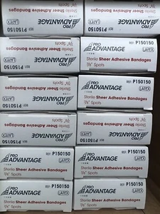 Pro Advantage NDC P150150 transparente selbstklebende Bandage, Flecken, 7/8" Durchmesser 100 Stück Posten - Bild 1 von 5