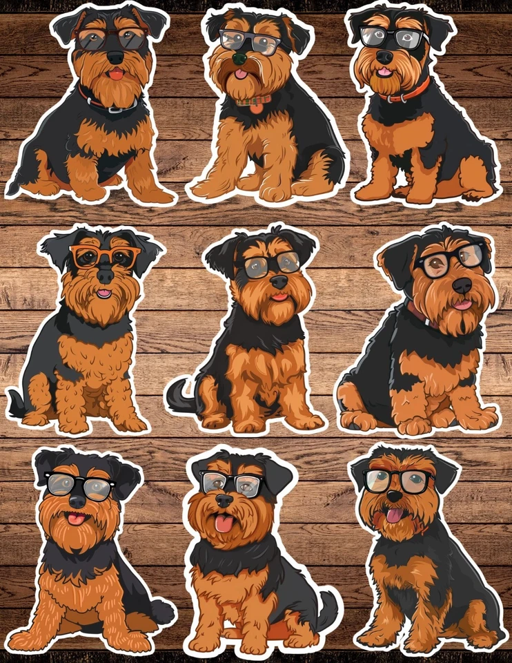 Pegatinas de vinilo troqueladas Smart Schnauzer perro álbum de recortes computadora portátil botella de agua  Foto 1 de 1