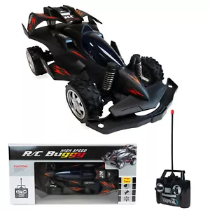 Black Formula One Racing Car Remote Control High Speed Toy Kids Birthday Gift - Picture 1 of 14