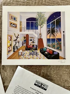 Fanch Seriolithographie signiert mit Echtheitszertifikat "Interior With Three Matisse" Kunstdruck, 1999 - Bild 1 von 7