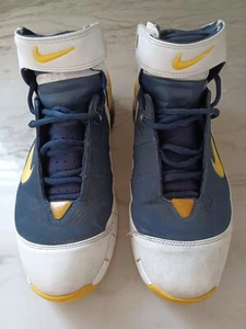 Nike Kobe Air Zoom Huarache Size 9 US Mens Midnight Navy /Varsity Maize/White - Picture 1 of 16