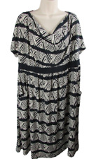 Liz Lange Maternity Target dress black white XL poly spandex short sleeve