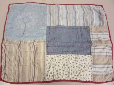 JCPenney Home Collection Standard Pillow Sham 21" x 27" Patchwork Ivory New - Image 1 of 4