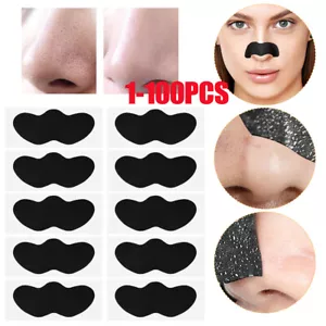 100PCS Nose Pore Strips Blackhead Removal Unclog Pores Deep Cleansing Head - Picture 1 of 12